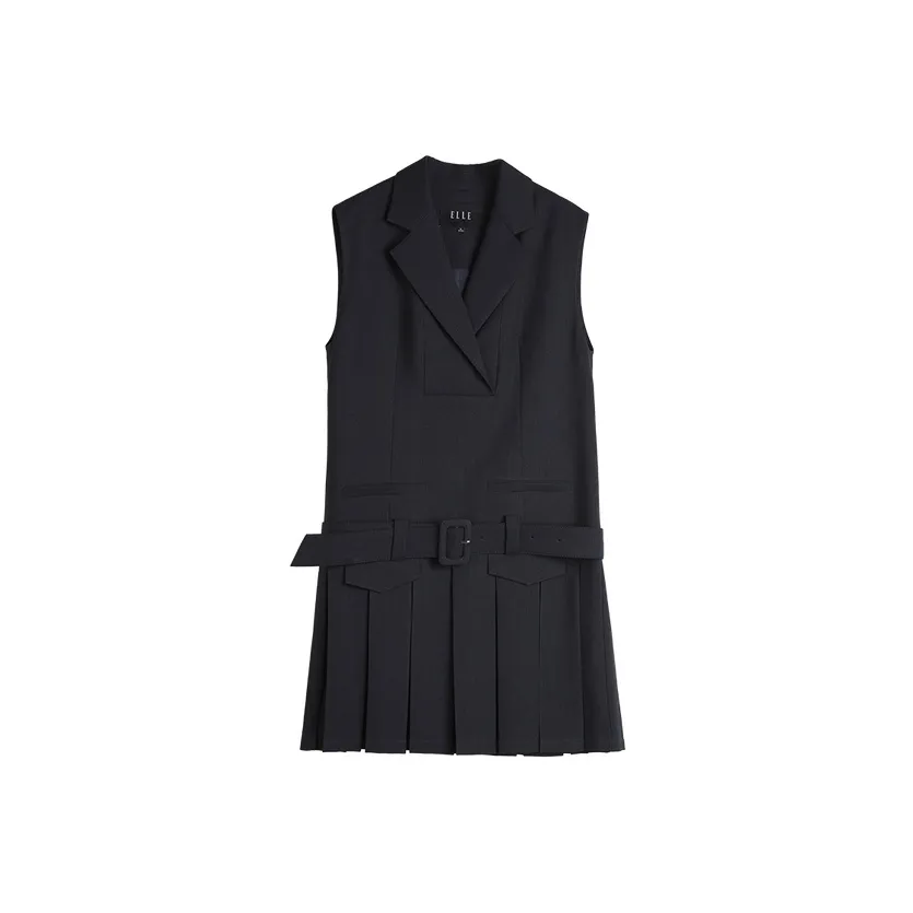 ELLE Sleeveless Dress Women's Navy Blue