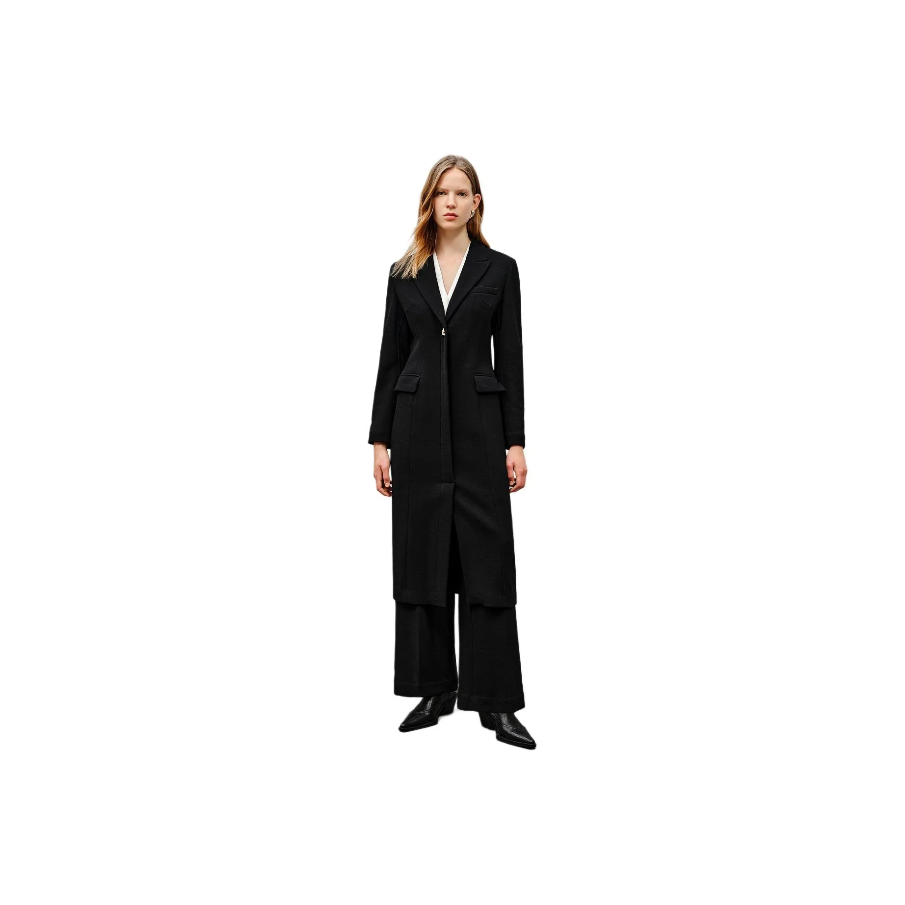 INSUN Long Sleeved Dress Women's Black