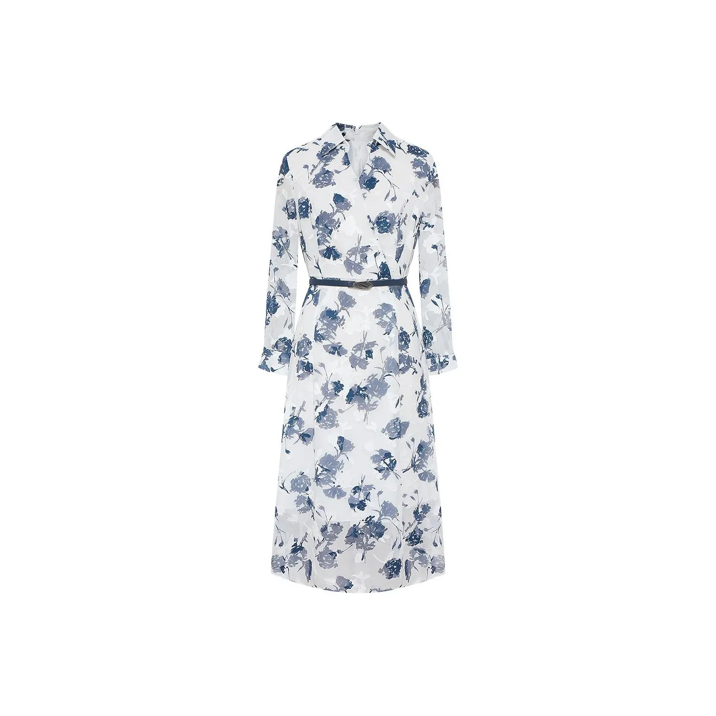 BBLLUUEE Long Sleeved Dress Women's Ink Blue