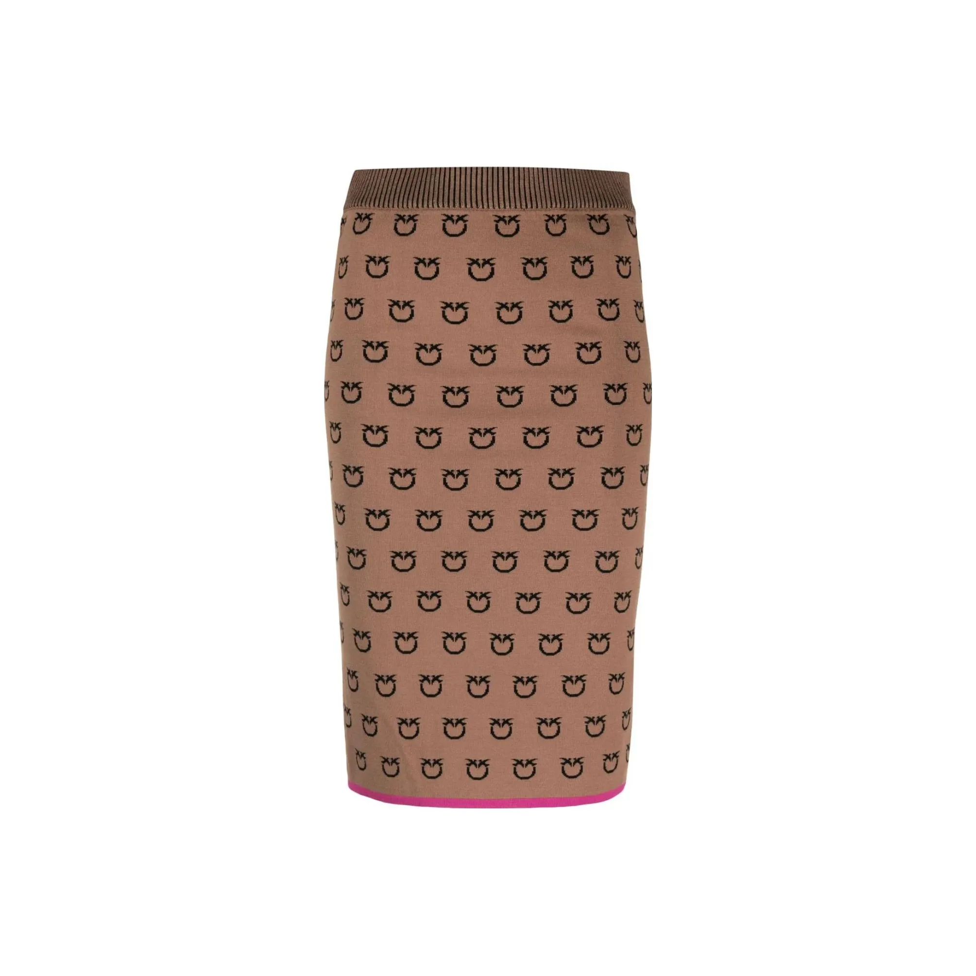 PINKO Коричневая Женская Повседневная Длинная Юбка