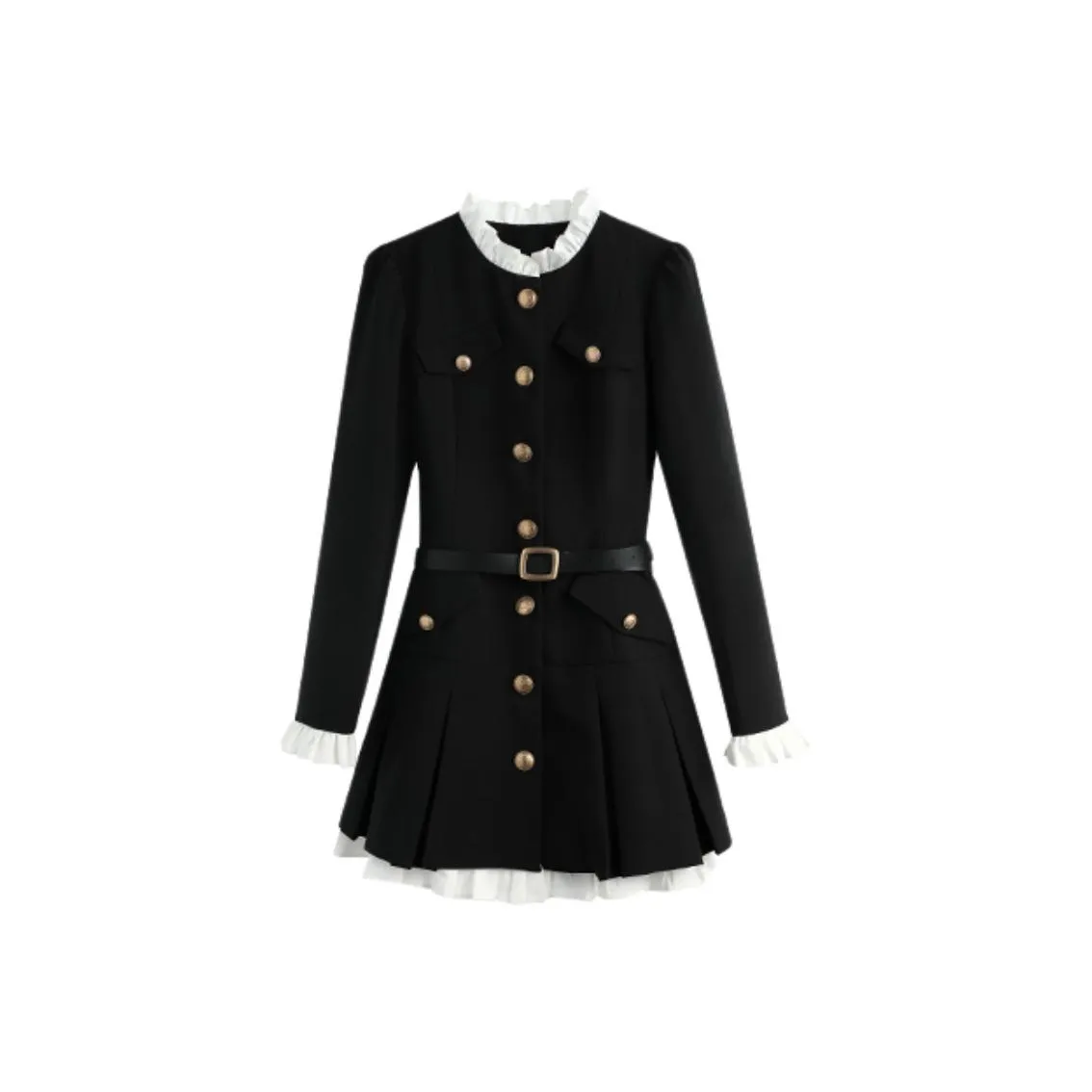 PLAY BUSH Длинное платье с длинными рукавами женское