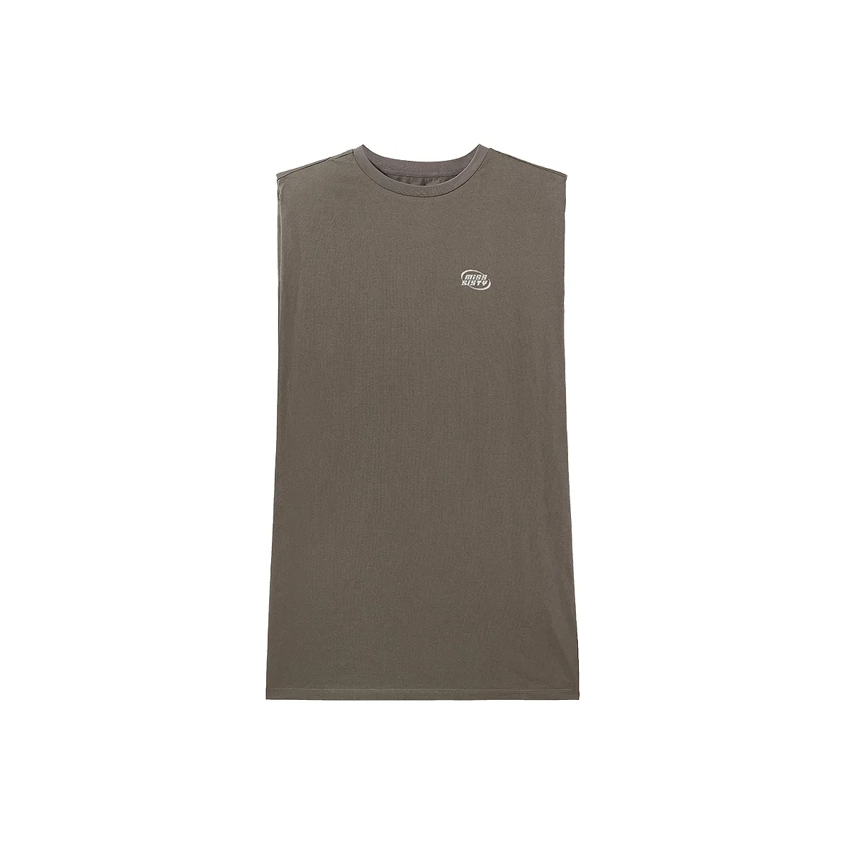 Miss Sixty Sleeveless Dress Women's Army Green