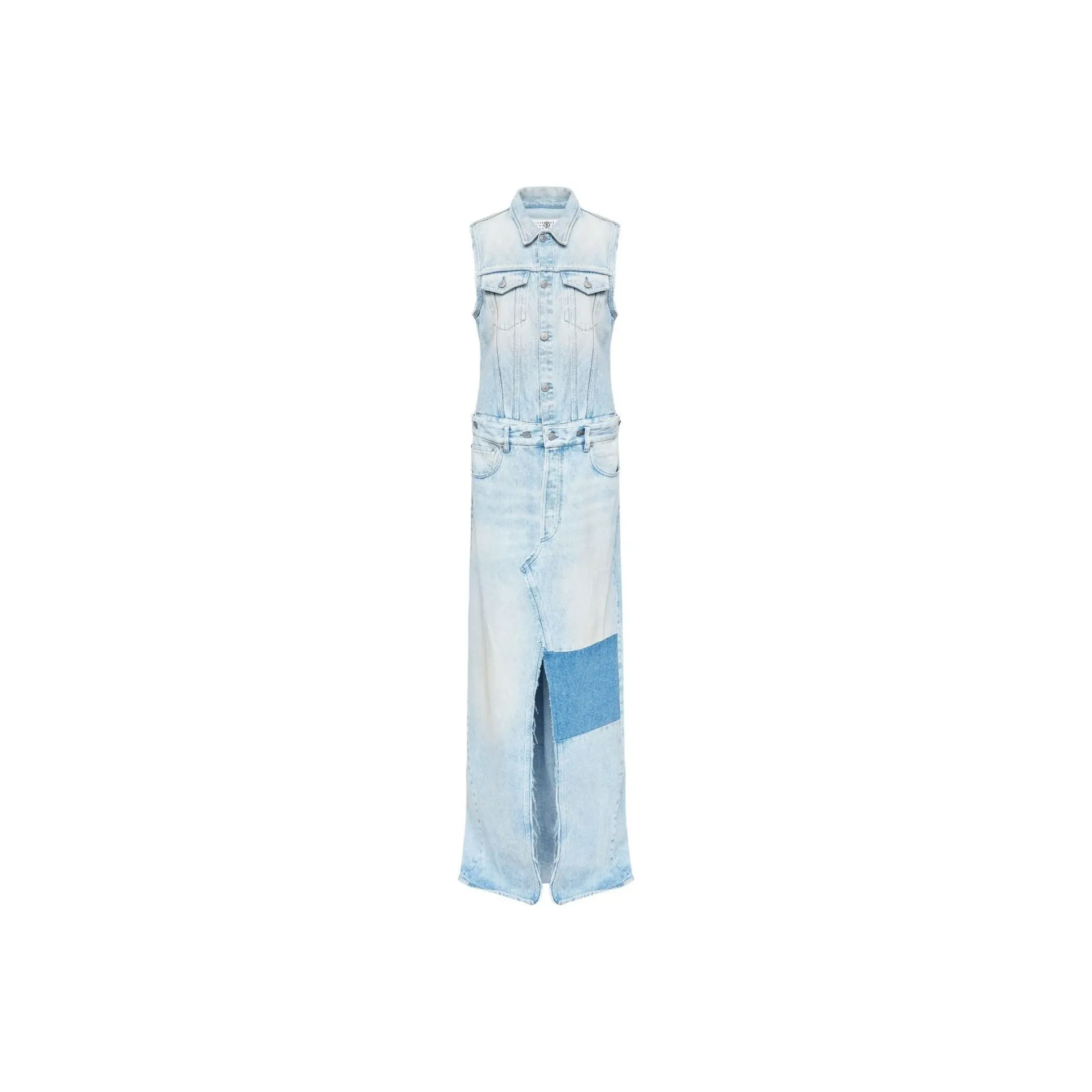 MM6 Maison Margiela Sleeveless Denim Maxi Dress