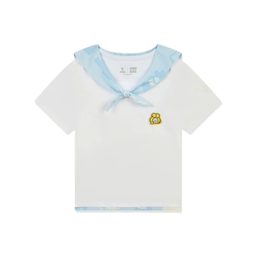 QIAODAN x FUKILAND T-рубашка Детская Белая