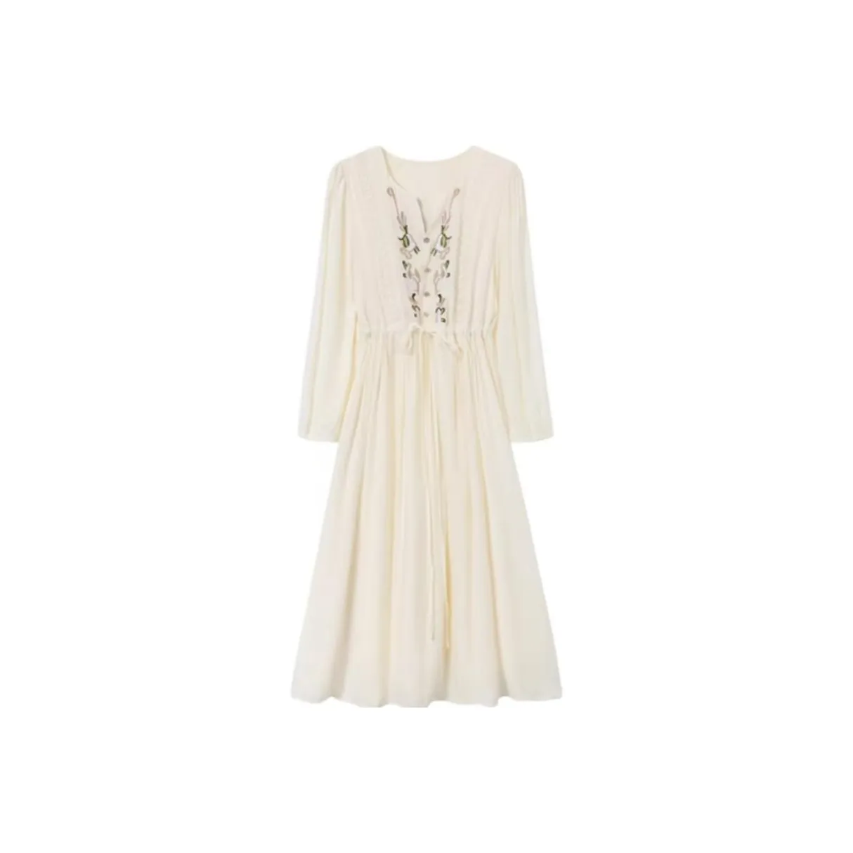 Incolore Long Sleeved Dress Women's Apricot
