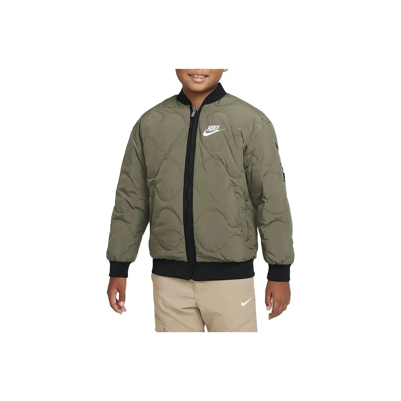 Nike Куртки и Пальто Детские Оливково-Зеленые