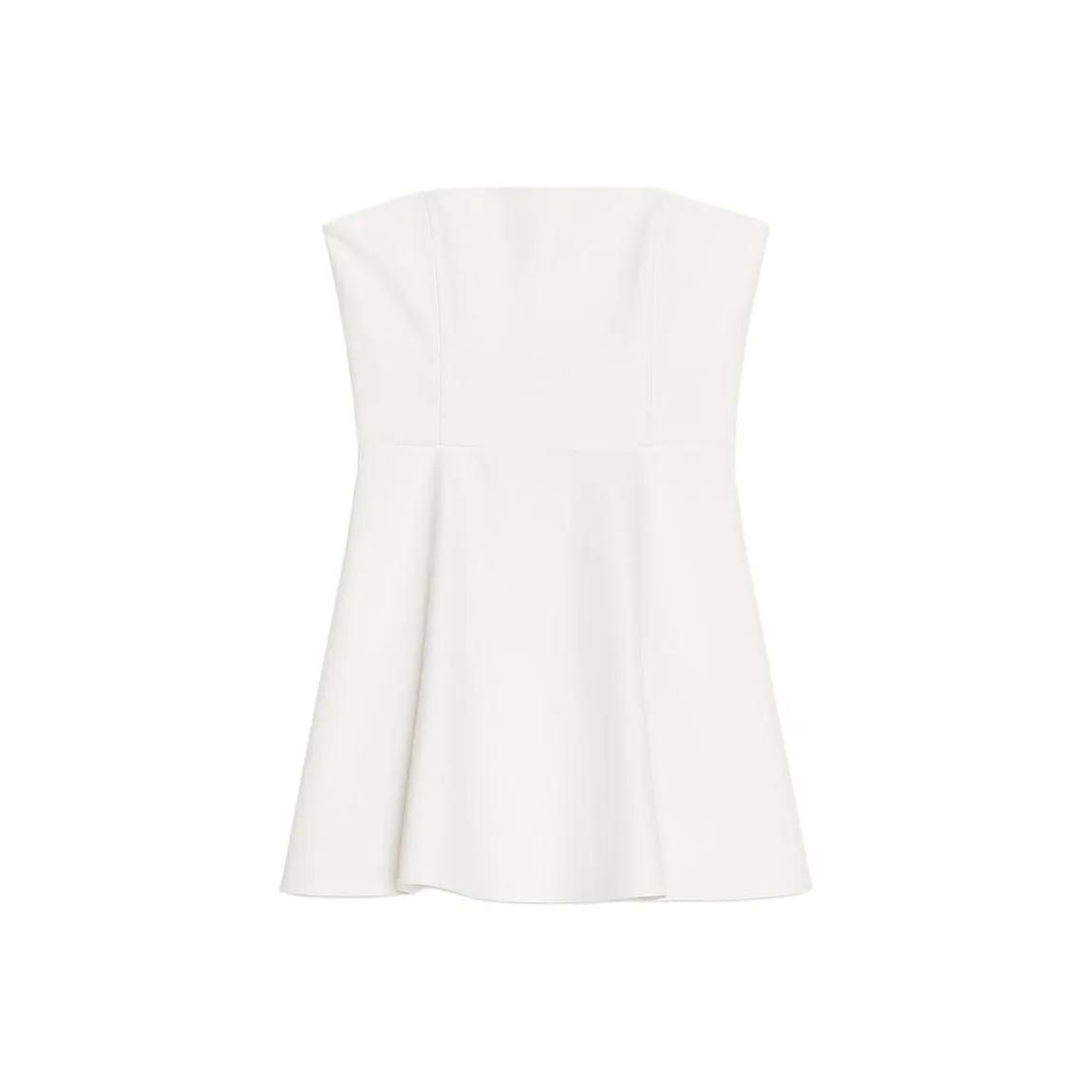 ZARA Без рукавов Платье Женское Белое