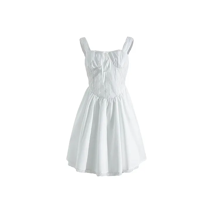 HeartyBite Slip Платье Женское Белое