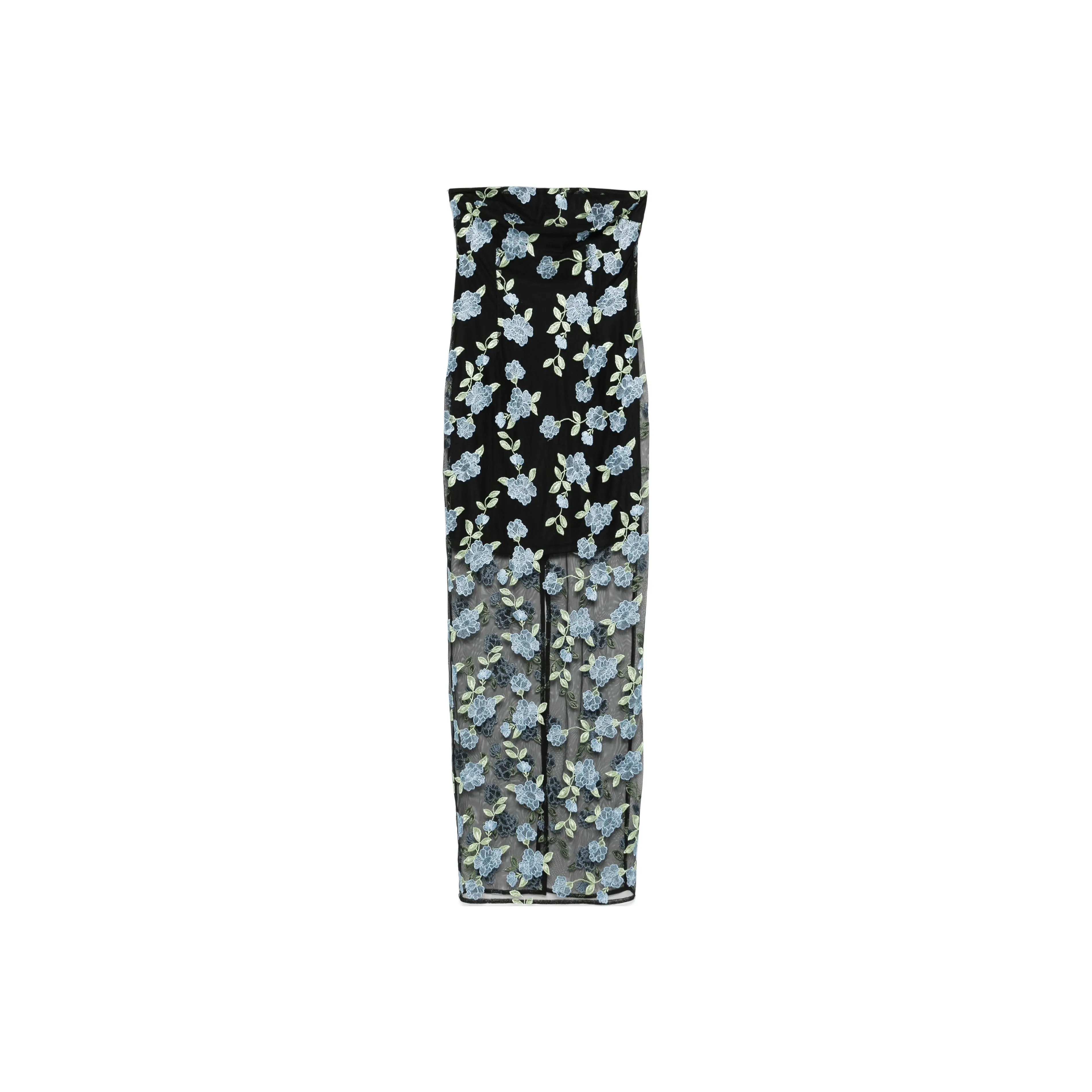 Rotate Birger Christensen Flower Mesh Maxi Dress