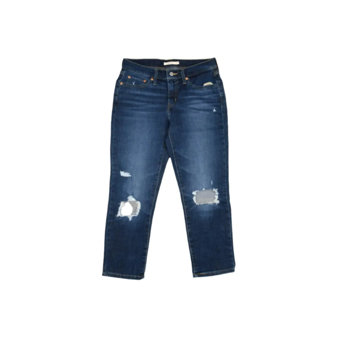 Levis Женские джинсы темно-синего цвета