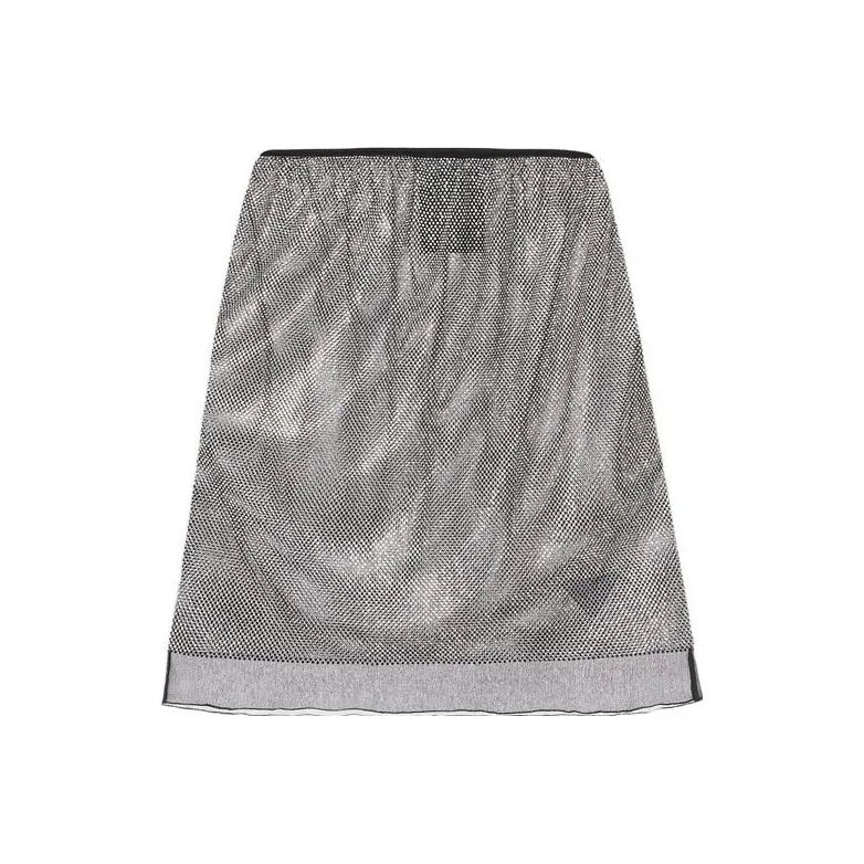 PRADA Серебряные Женские Повседневные Короткие Юбки