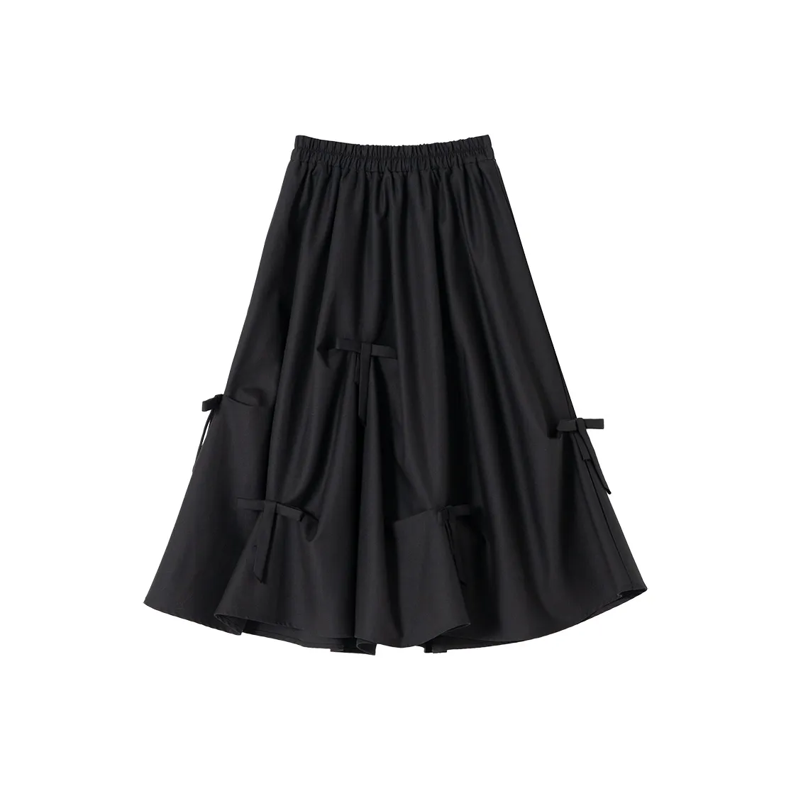 SOON FLOWER Повседневная длинная юбка женская черная