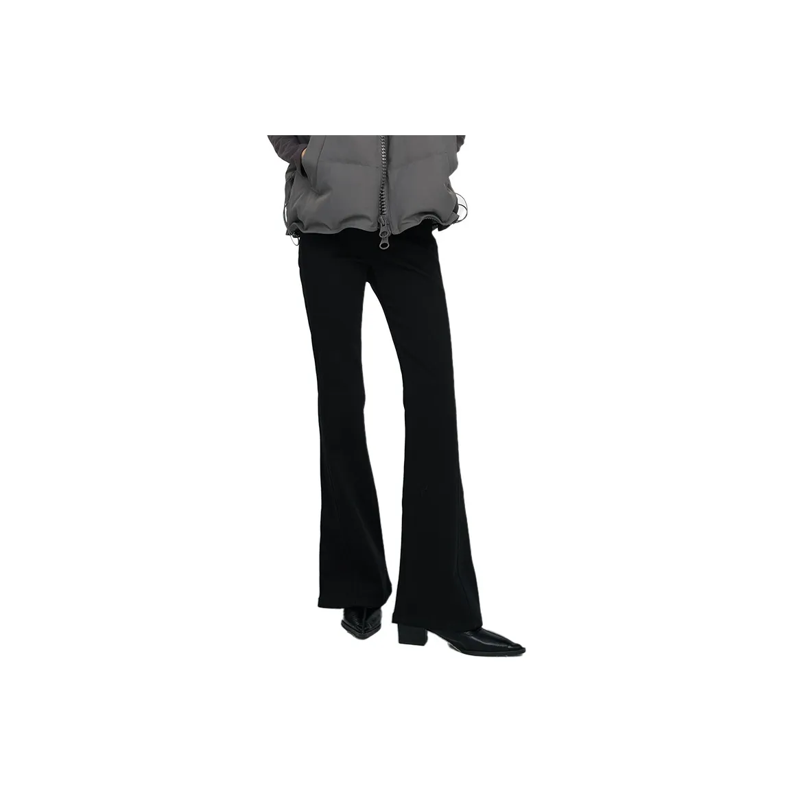 ELF SACK Slim Fit Bootcut Black High Rise Jeans Women's