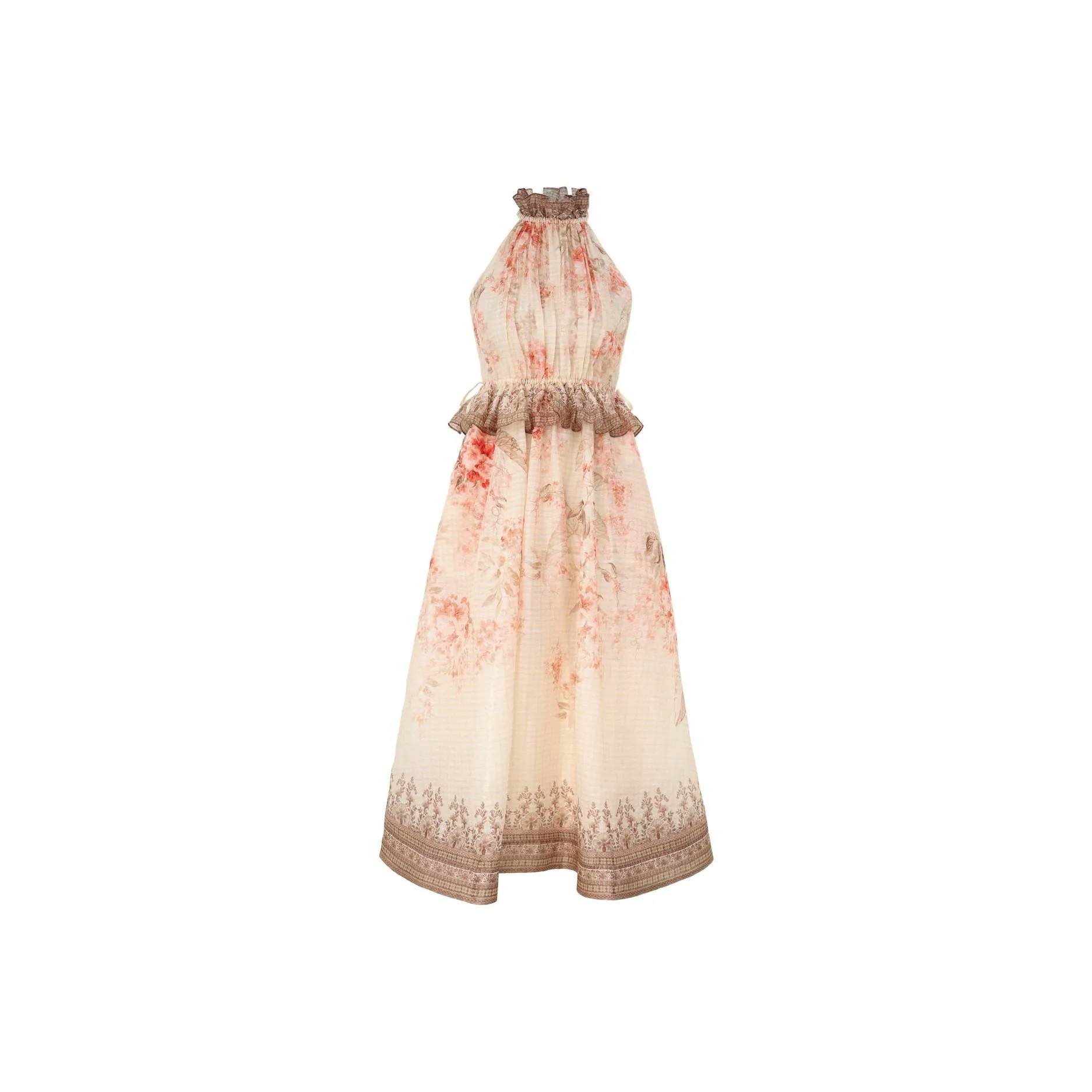 Zimmermann Illuminate Halter Midi Dress