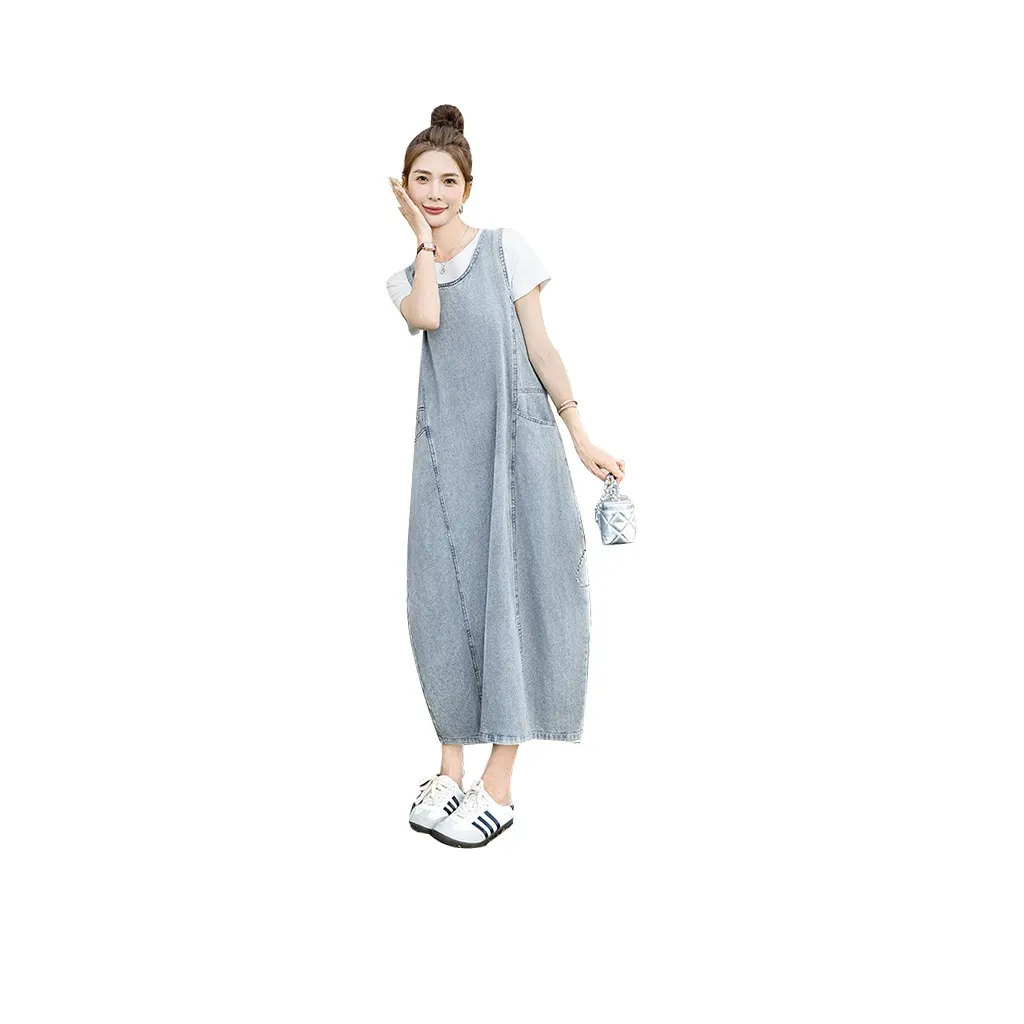 Cypress House Sleeveless Dress Women's Light Gray Blue