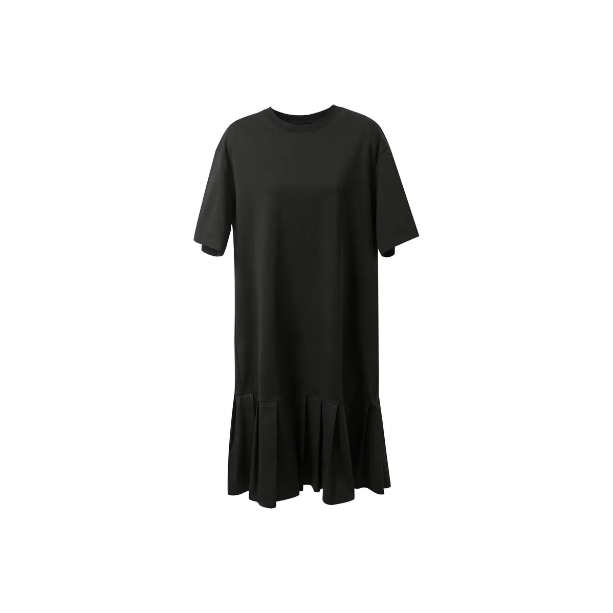 3COLOUR Короткий рукав Платье Женское Классический черный