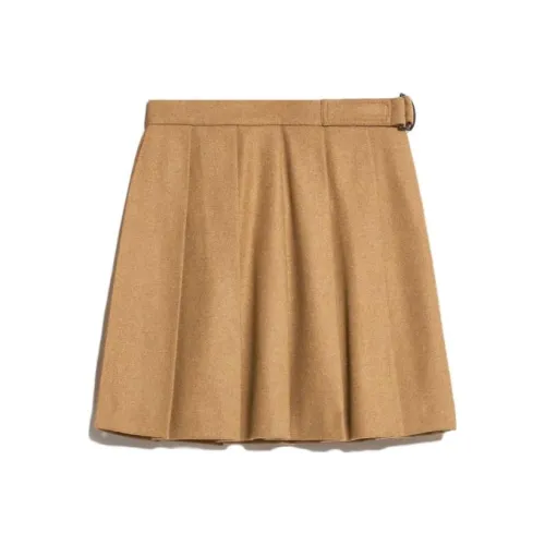 WEEKEND MaxMara Верблюжий Женские Повседневные Короткие Юбки