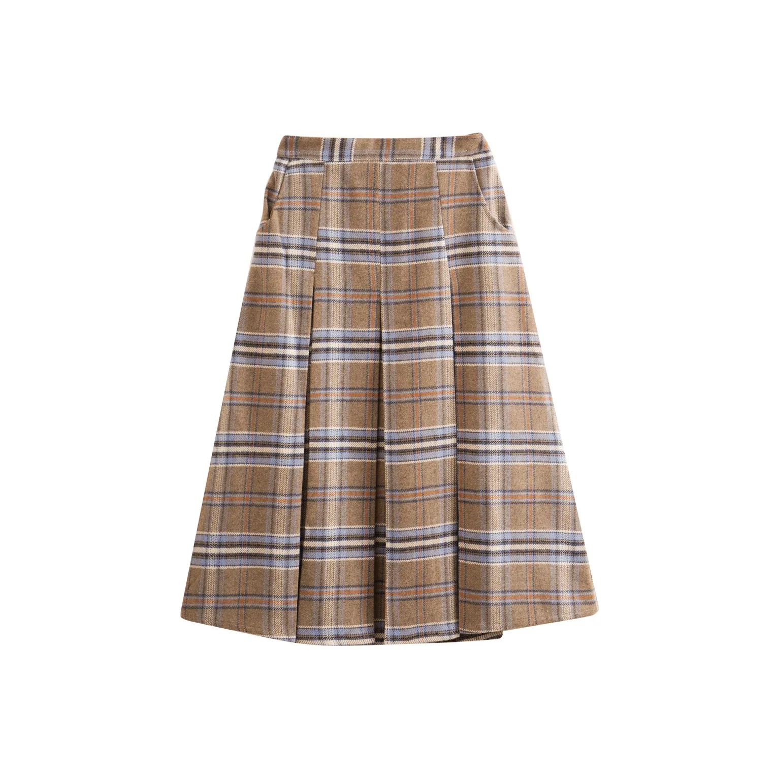 Olrain Повседневный Длинный Юбка Женские Клетка