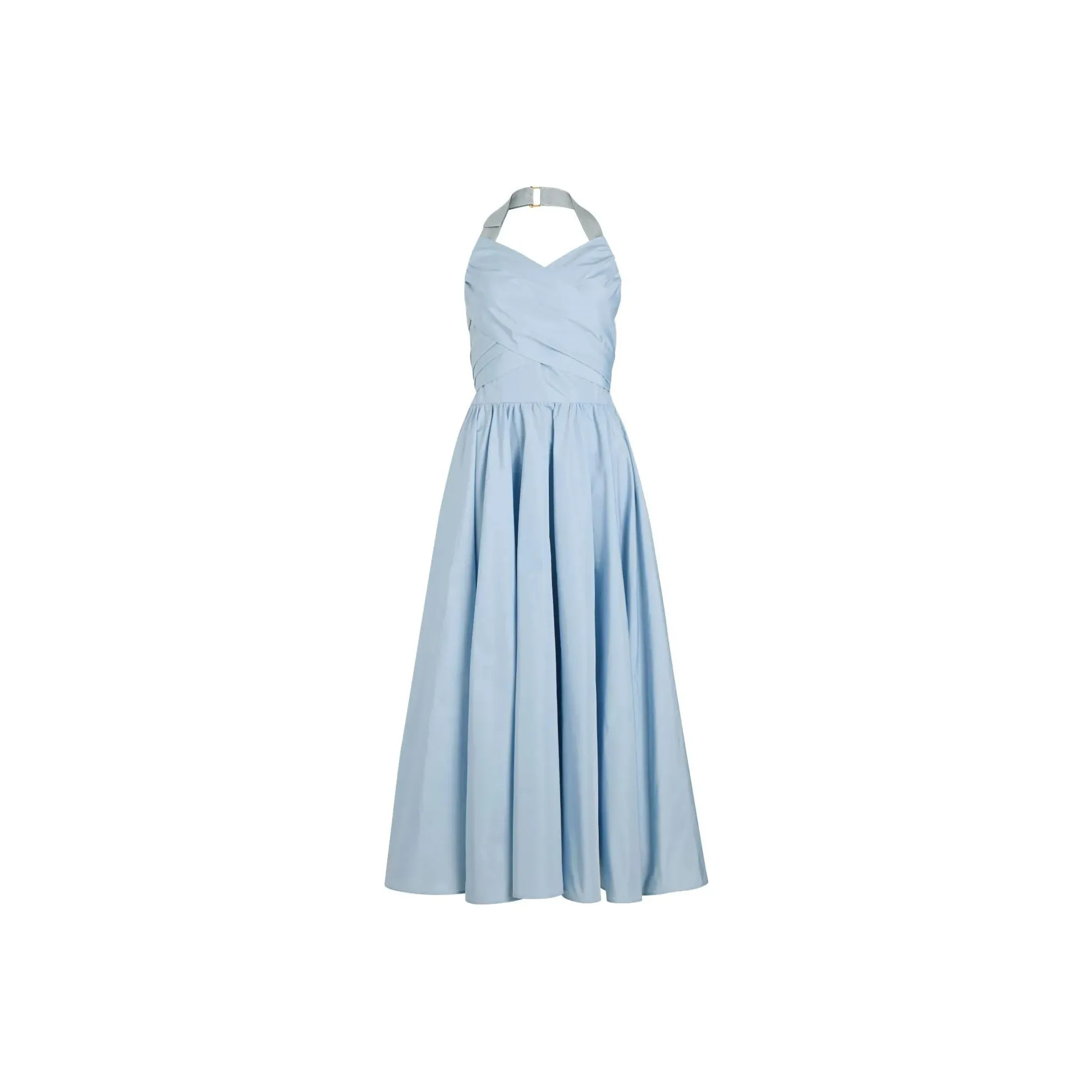 Patou Halterneck Faille Maxi Dress
