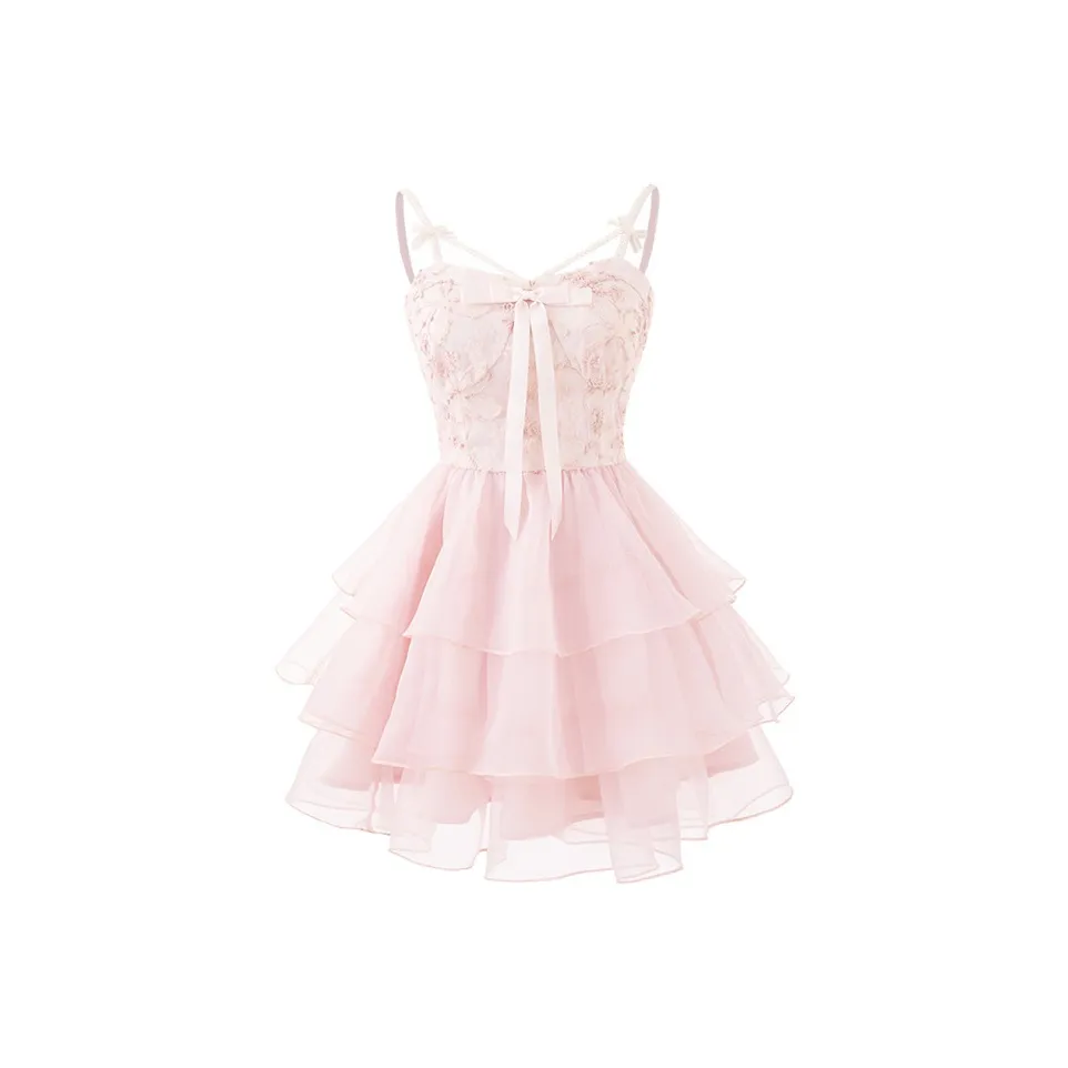 PLAY BUSH Slip Dress Women's Pink