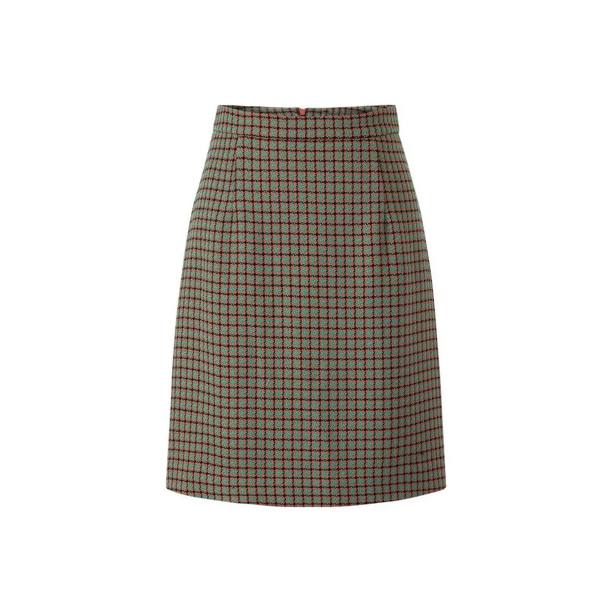 JZ. ANNAKRO Casual Short Skirts Women's Plaid Red Coffee