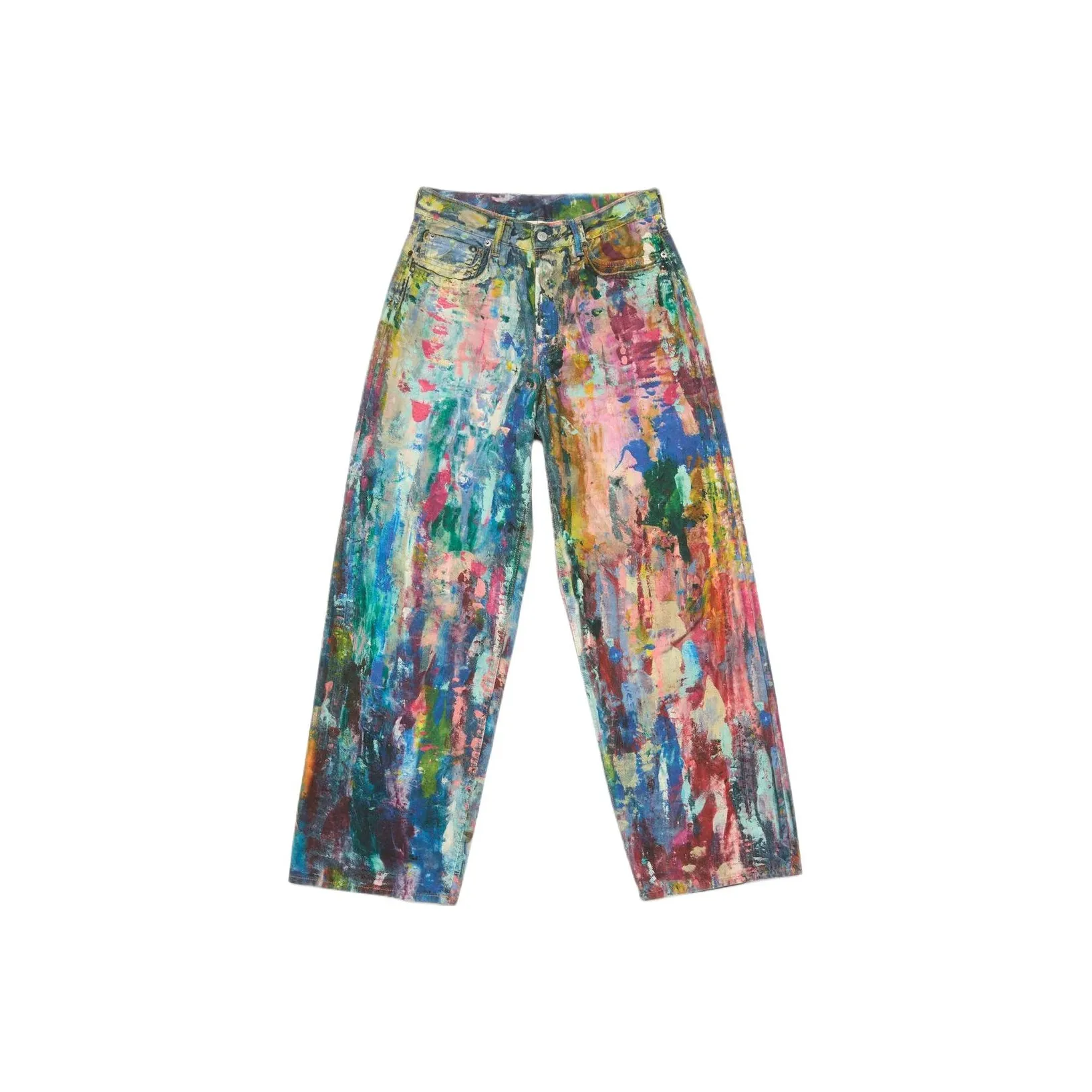 Acne Studios 1981F Baggy Fit Jeans 'Blue/Multicolor'