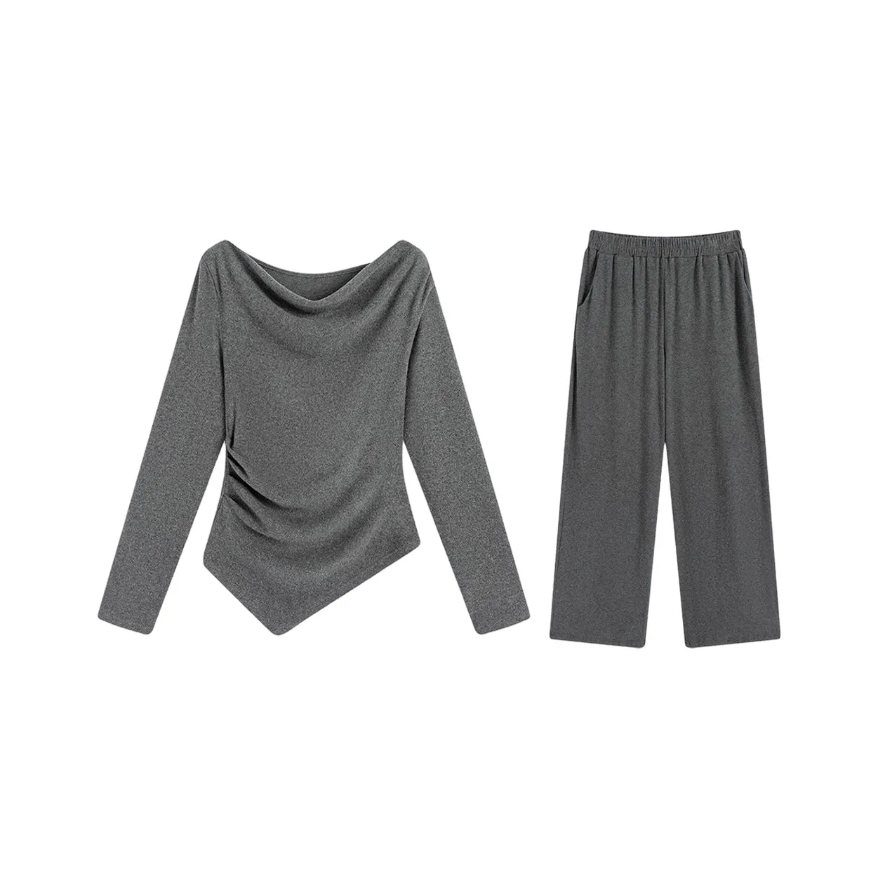 COVER TIME Повседневный костюм женский серый