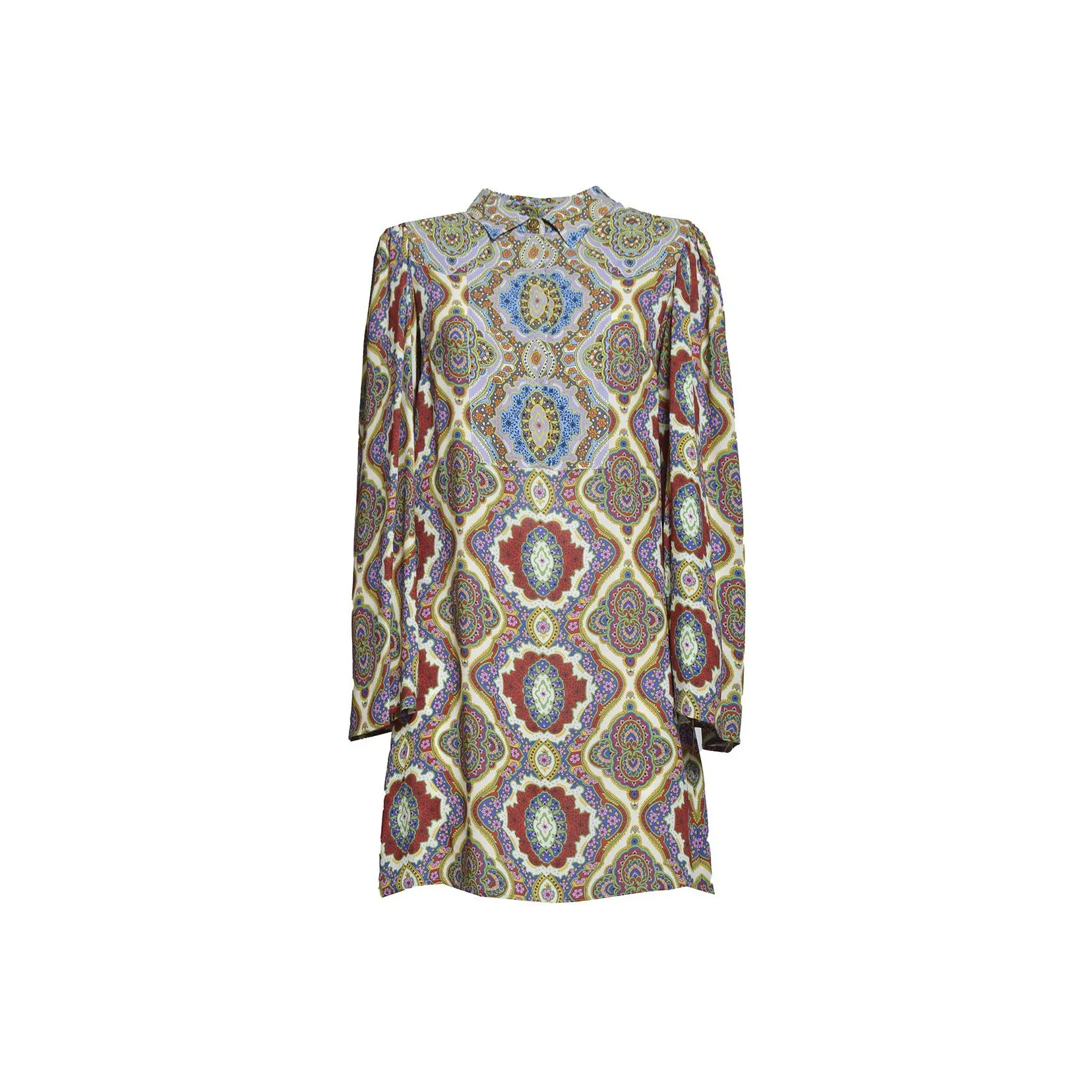 ETRO Graphic Printed Cady Mini Shirt Dress