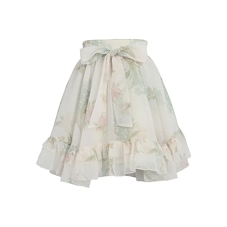 Snbl Абрикос Женские Повседневные Короткие Юбки