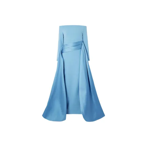 Solace London Blue Женские Длинные Рукава Платья