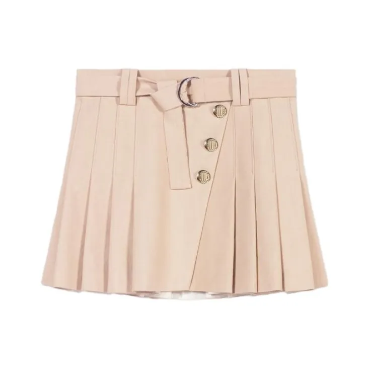 Maje Бежево-желтая Женская Повседневная Короткая Юбка