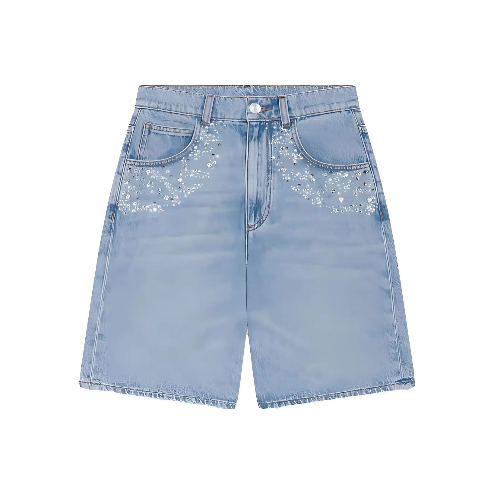 Maje Синие Женские Джинсовые Шорты