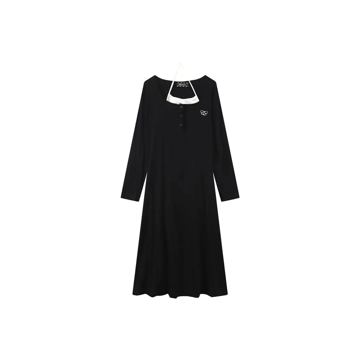 AFGGD Long Sleeved Dress Women's Black