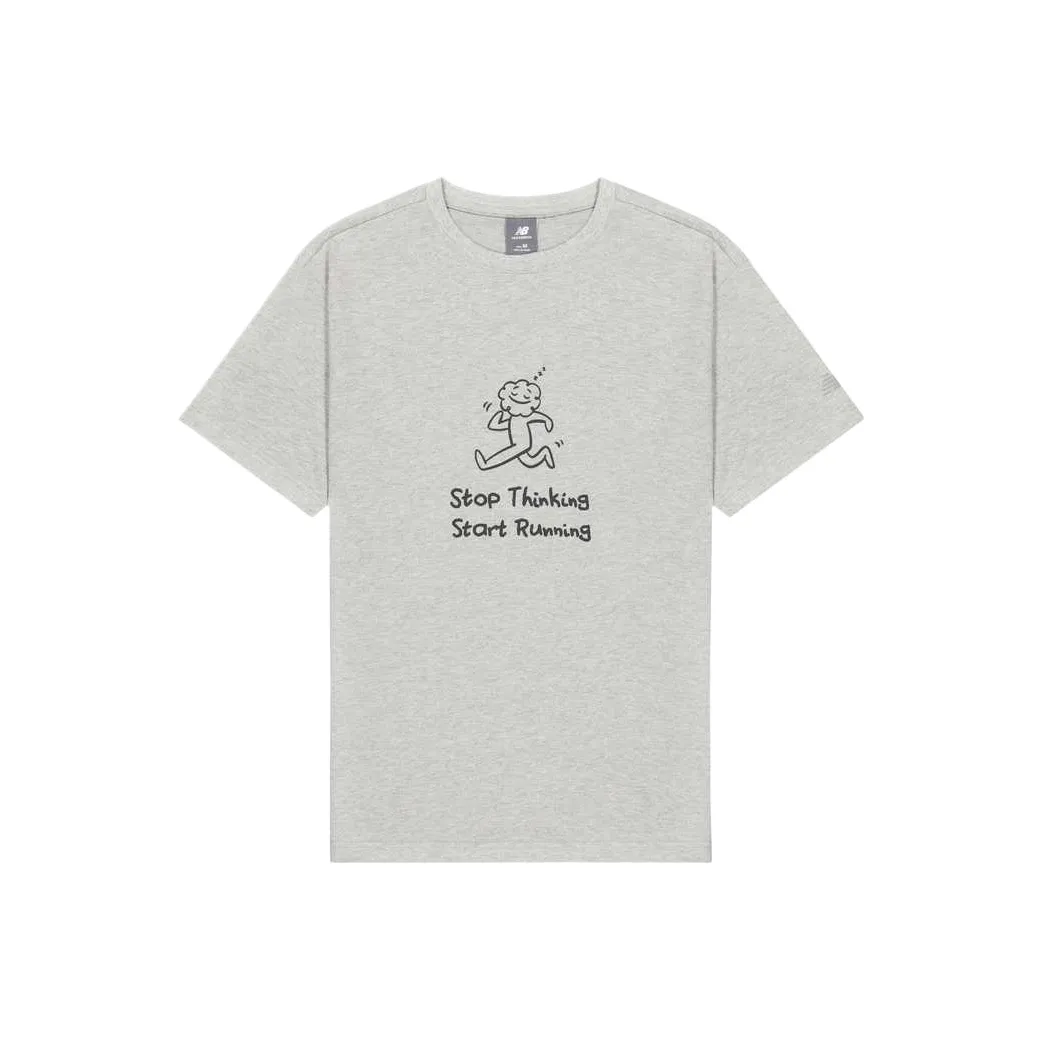 New Balance совместная футболка T Унисекс Фотиния Серый