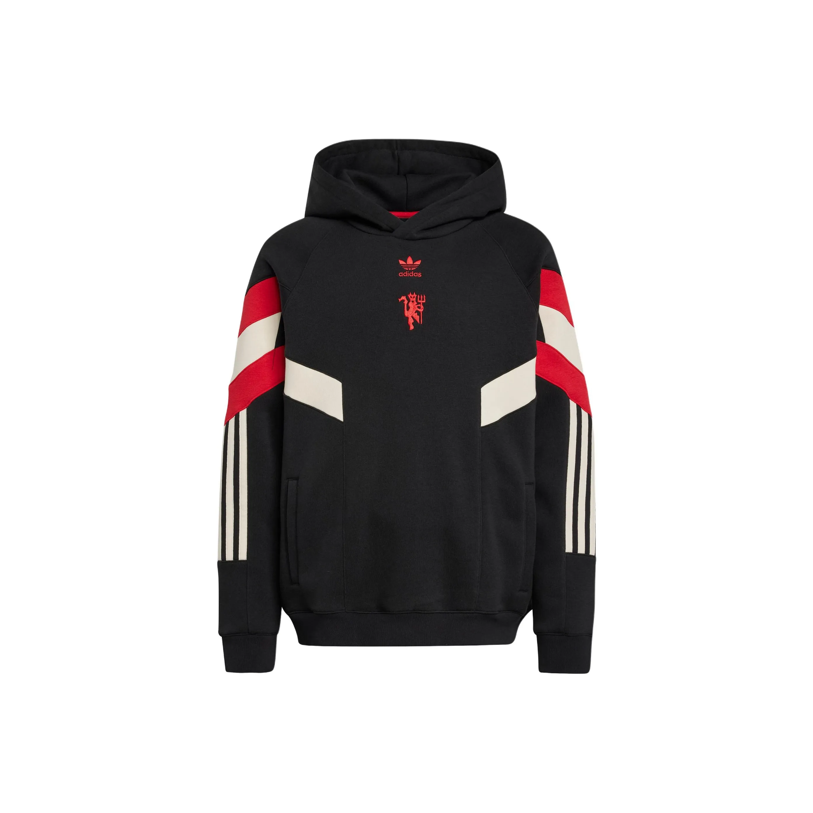 Adidas Originals Толстовка HOODIESManchester Черный Красный Подростки