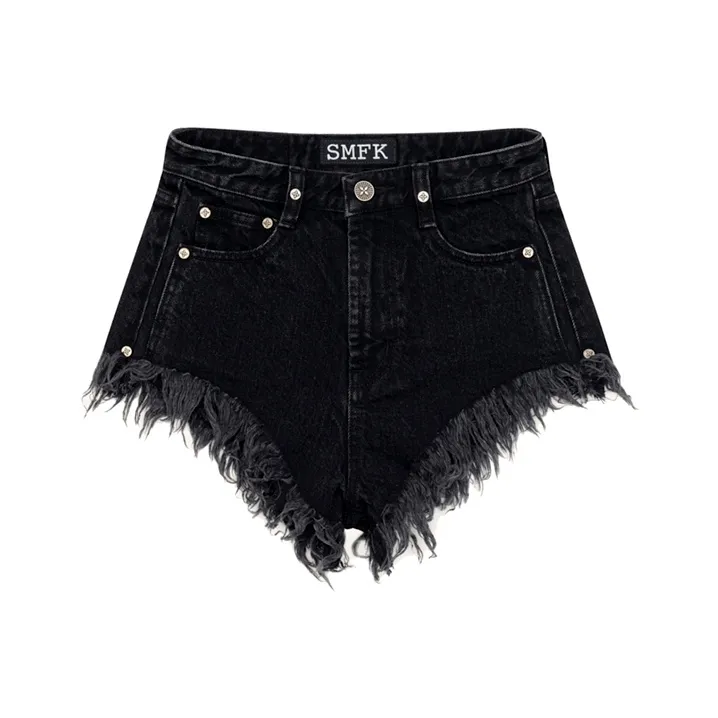 SMFK Wild World Wild World Series Denim Shorts Women's Denim Black