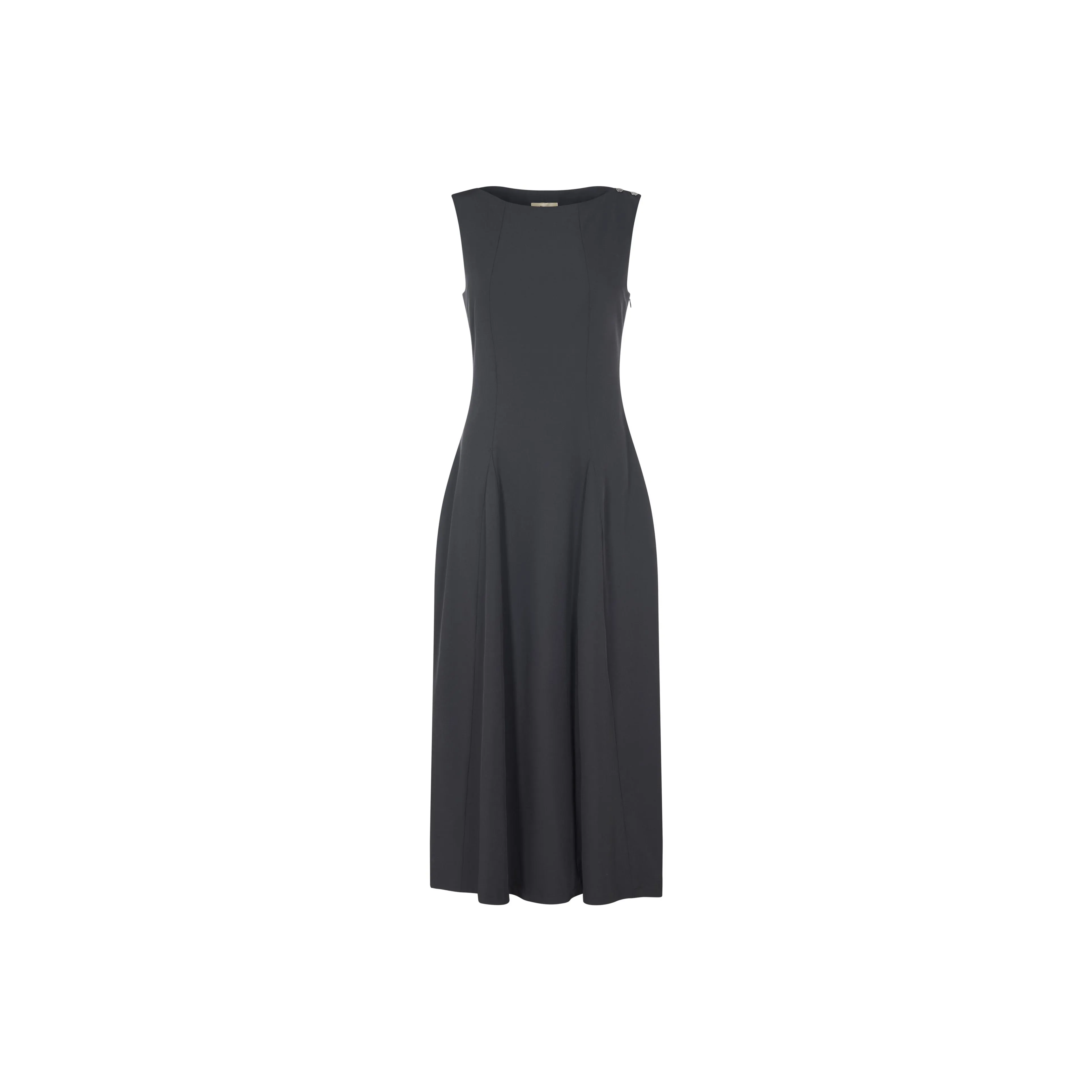 HERNO Sleeveless Pleated Maxi Dress