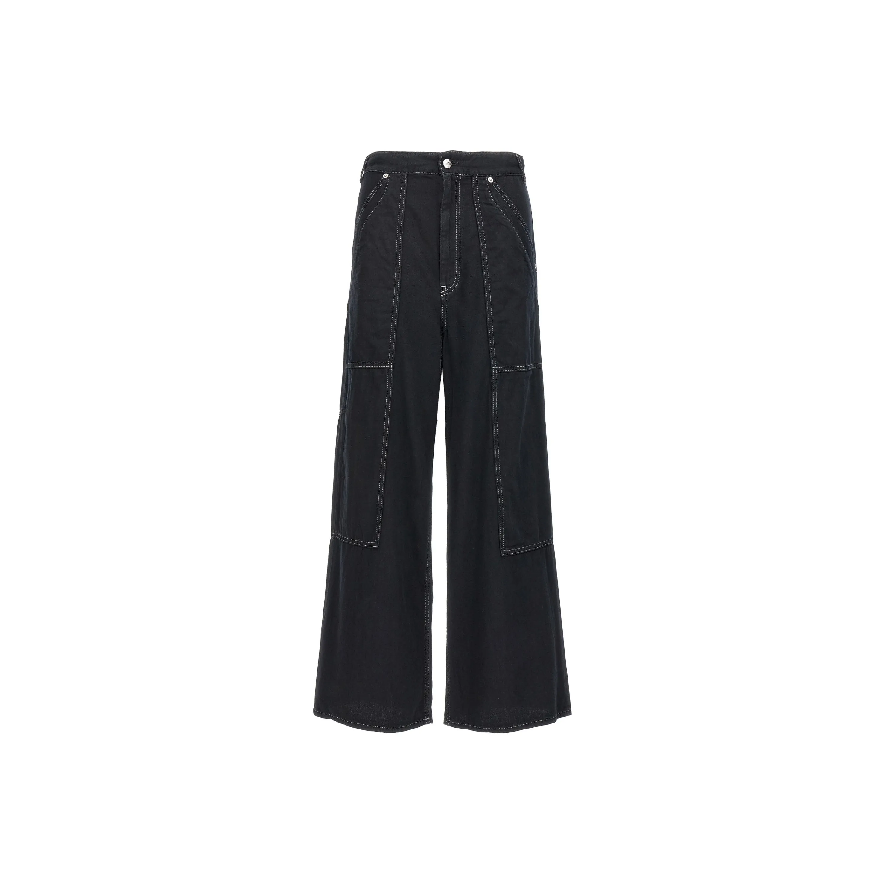 MM6 Maison Margiela Wide Leg Panelled Jeans