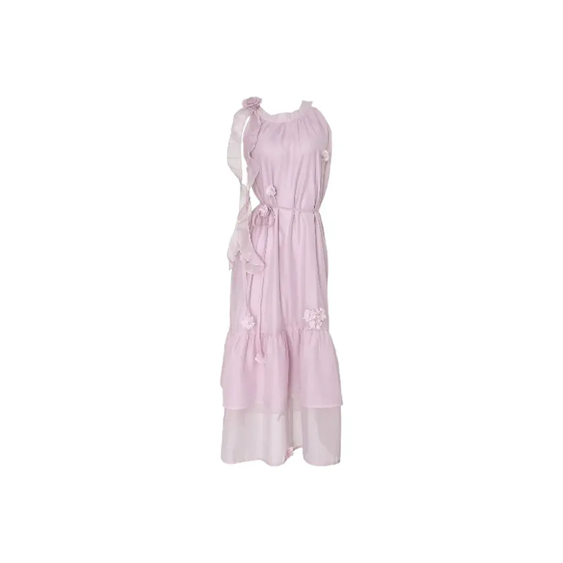 SKYA Платье без рукавов Женское Фиолетово-розовое