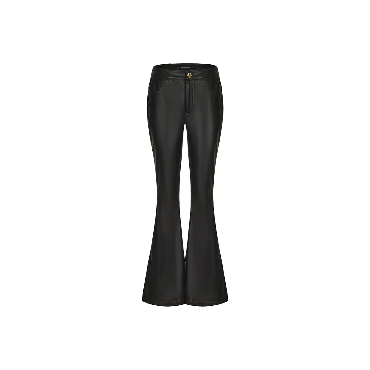 NANA JACQUELINE Кожаные брюки женские черные
