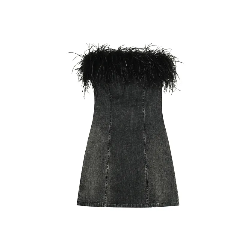 SECFLY OFFICIAL Без рукавов Платье Женское Черное