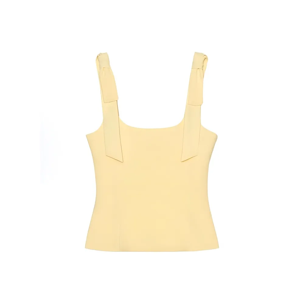 XIAOJUCHUANLI Желтая футболка Женская футболка