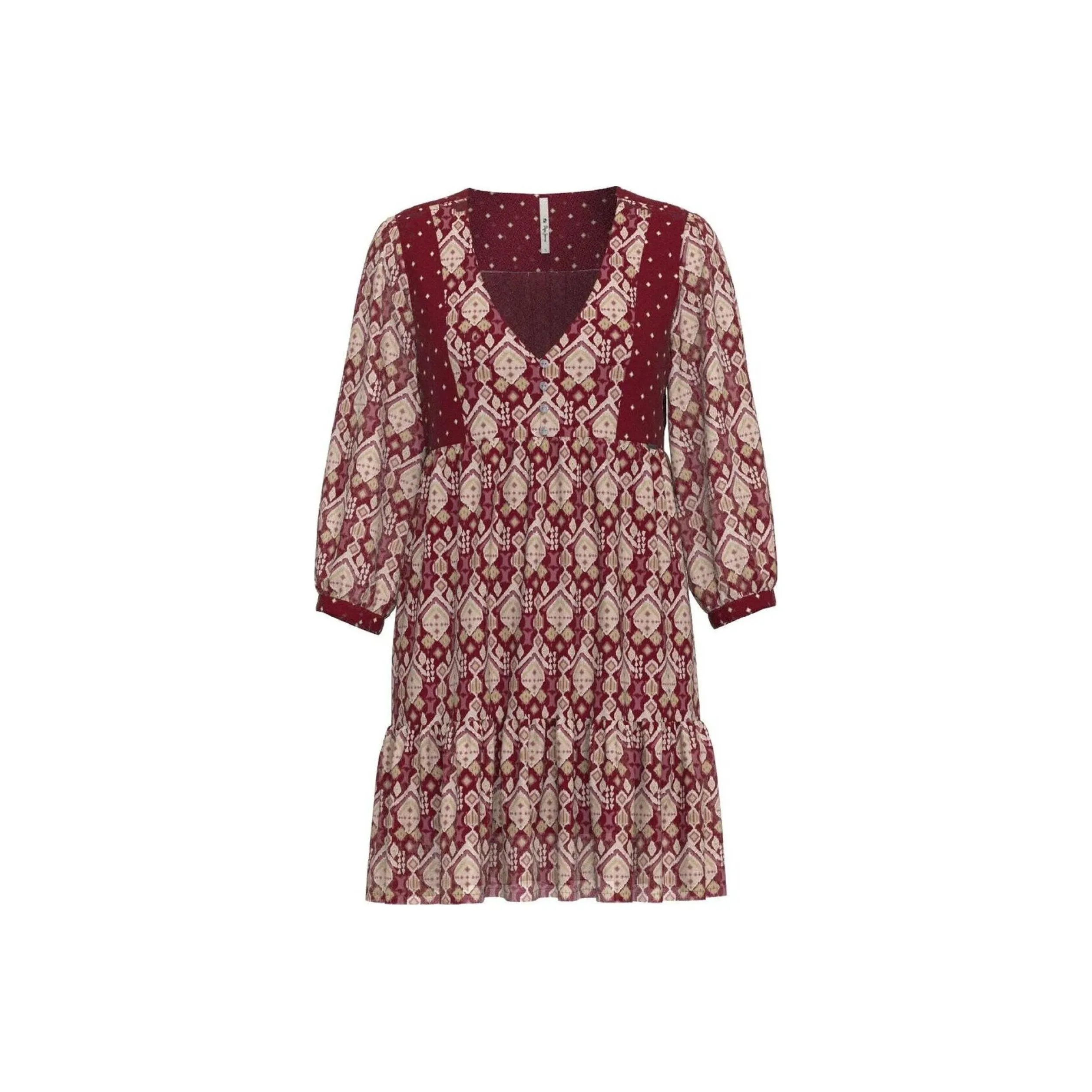 Pepe Jeans Long Sleeved Dresses Women's Red