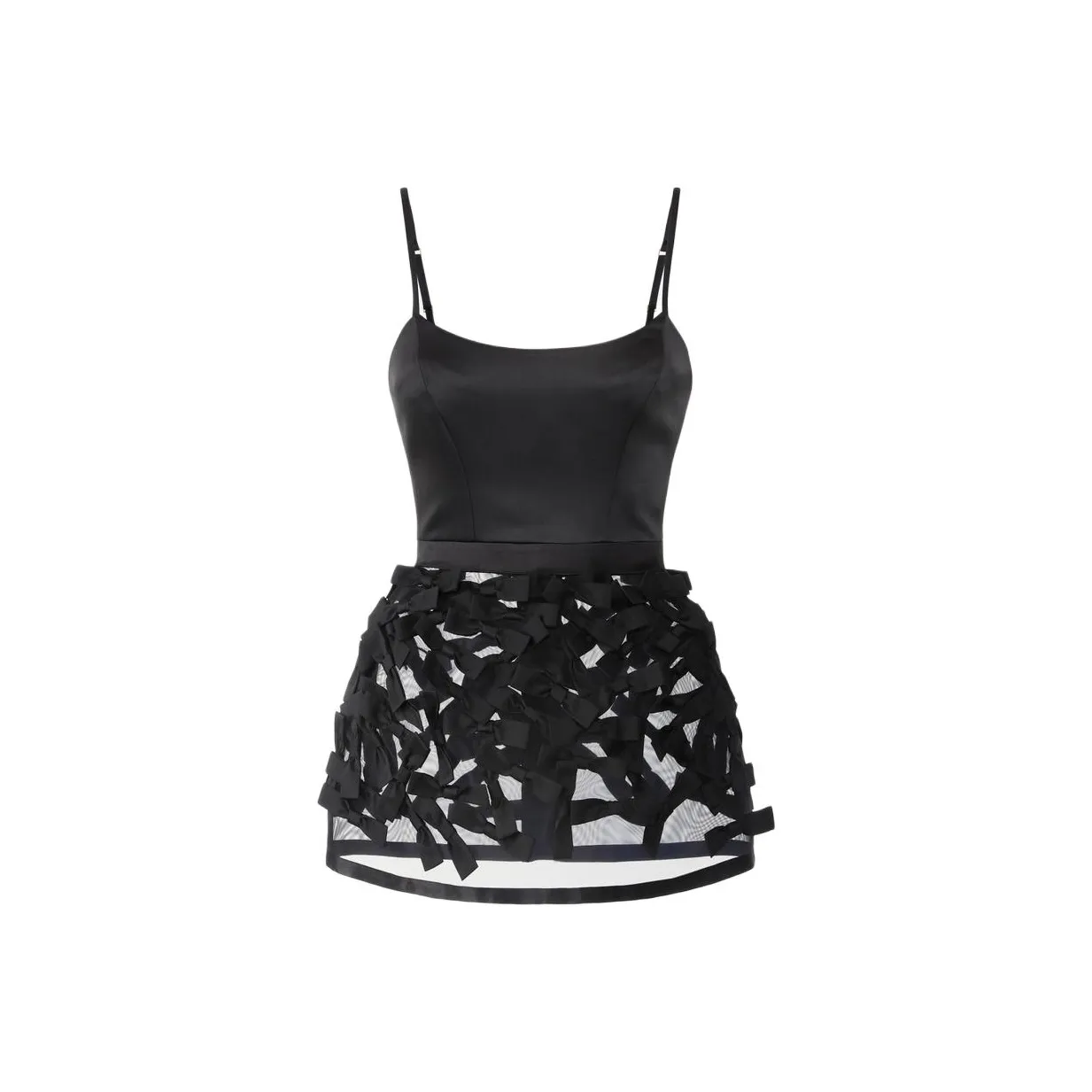 Elisabetta Franchi Satin Bows Detailed Duchesse Satin Dress