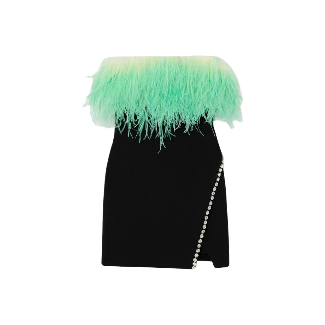 Self portrait Square Neck Embellished Mini Dress
