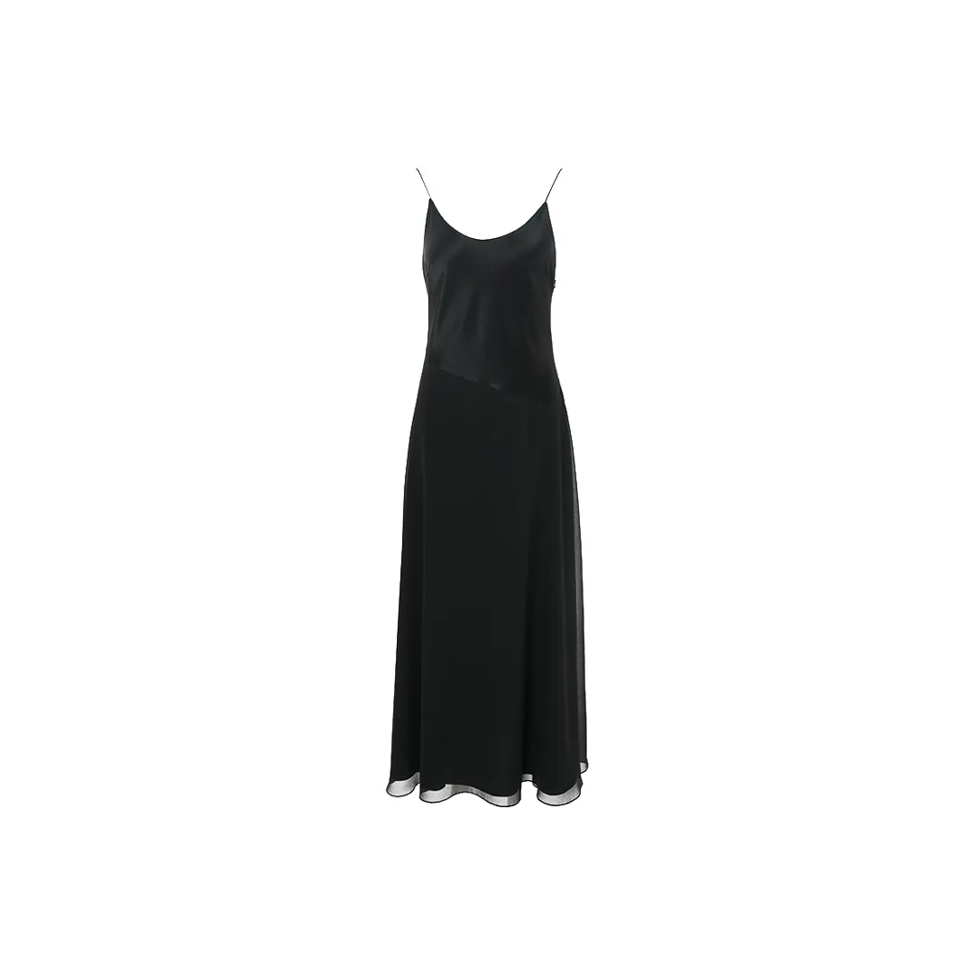 BESIONIA SS25 Slip Dresses Women's Black