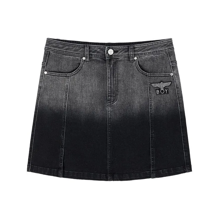 Boy London Denim Short Skirts Women's Black