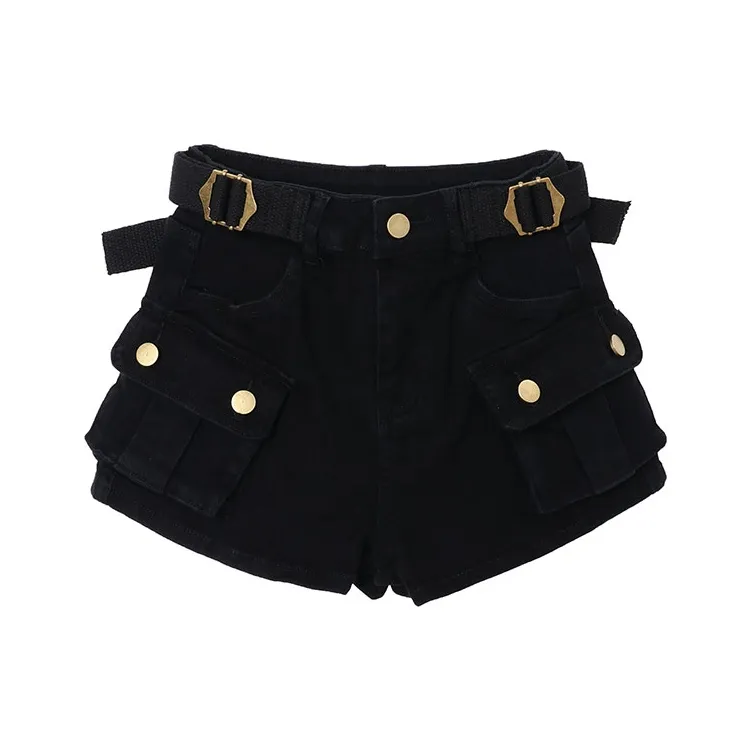 MIMOSA CHUR Черные Женские Джинсовые Шорты