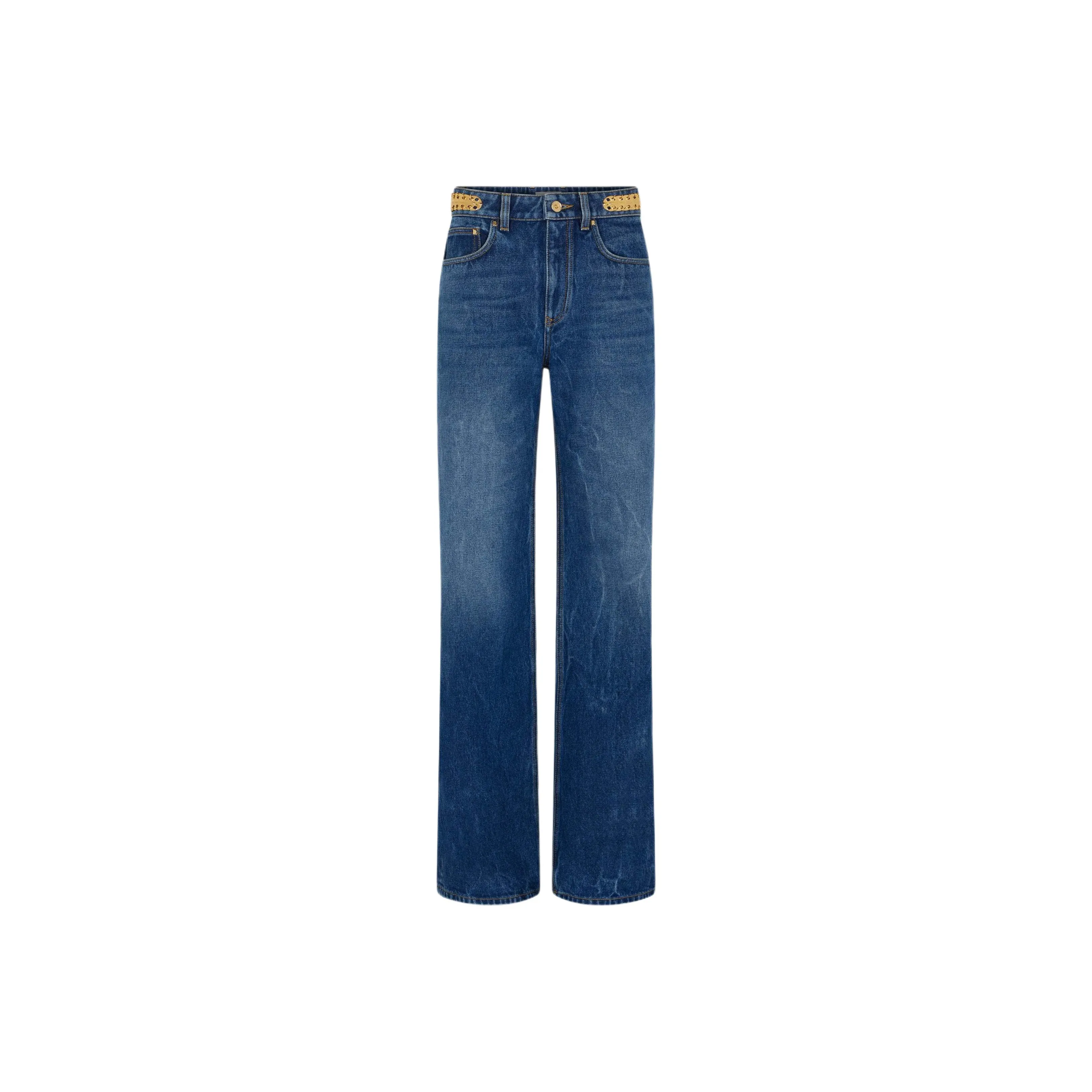 Rabanne Boyfriend Jeans With Charm Detail
