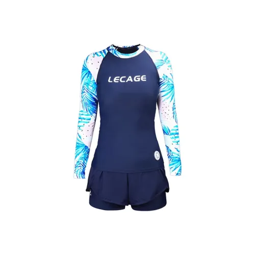 LECAGE Синий Женские Двухкомпонентные Купальники
